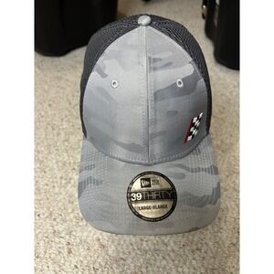 New Era 39THIRTY Advance Professional Gray‎ Camo Fitted Hat Cap L/XL